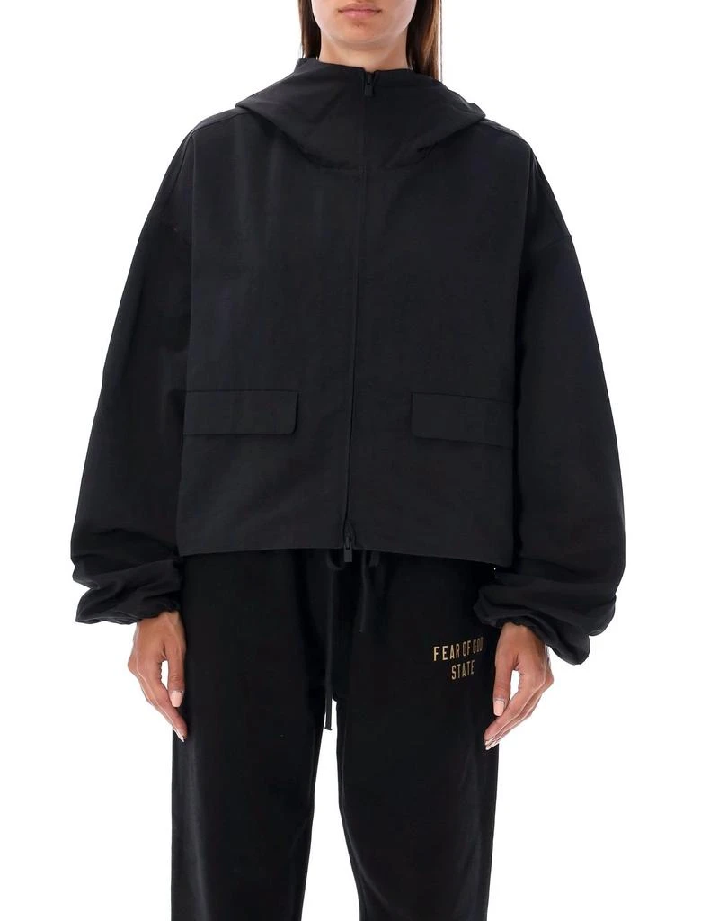 Essentials Fear Of God Essentials Cropped Hooded Jacket 1