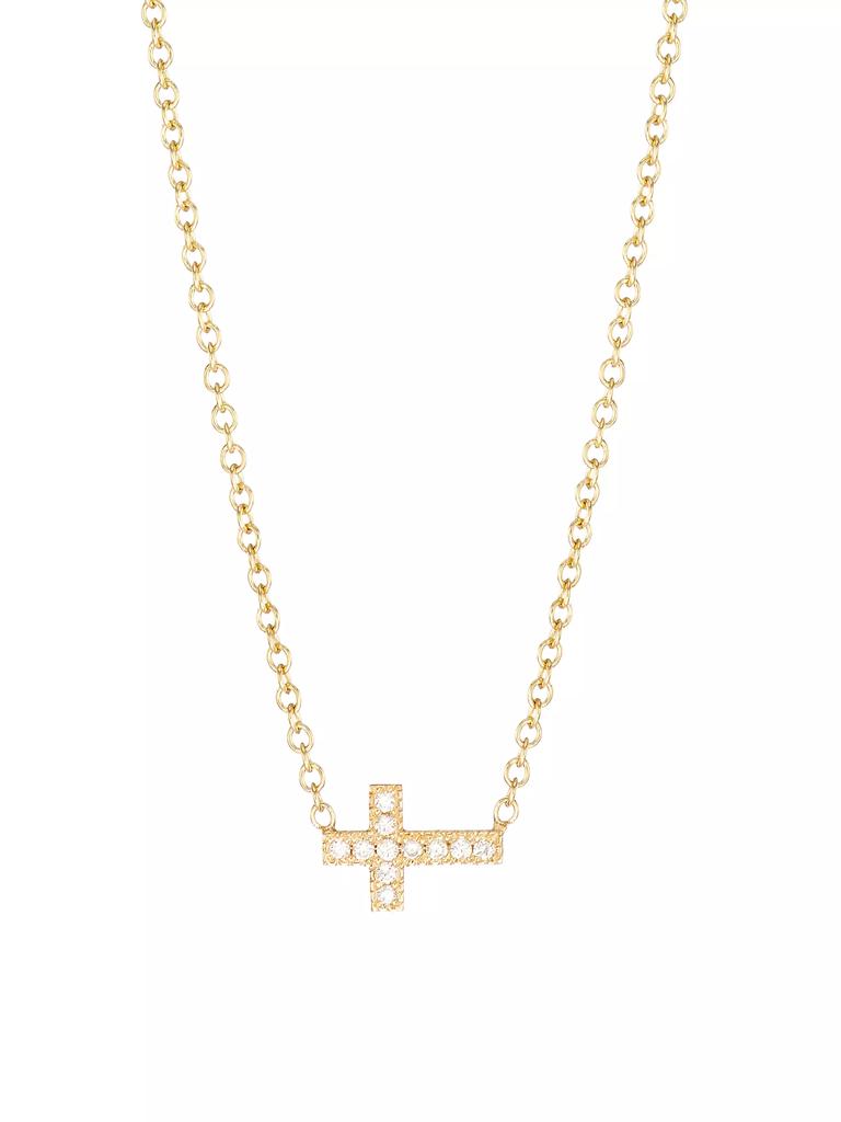 Zoë Chicco Midi Bitty Symbols 14K Gold & Diamond Necklace