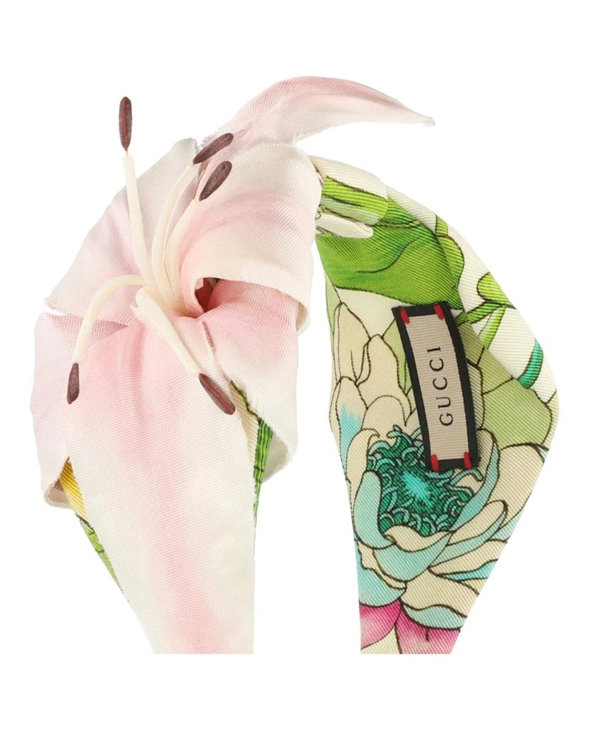 Gucci Floral Silk Statement Headband 3