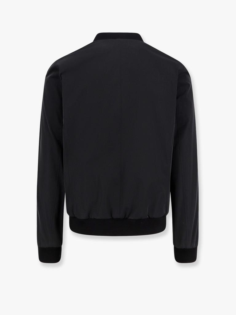 MOORER Sorano nylon jacket with knitted profiles