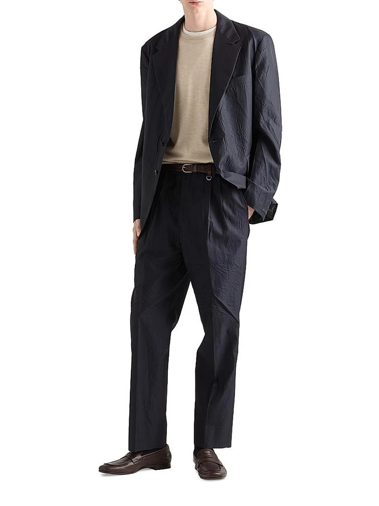 Prada Single-Breasted Cotton and Silk Jacket 5