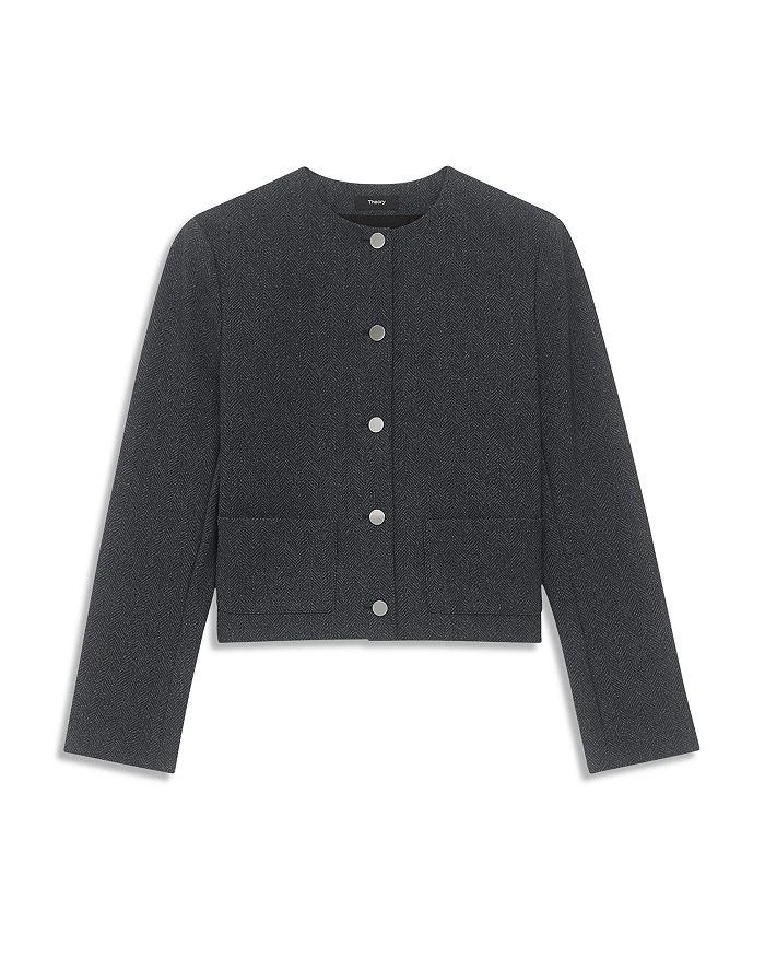 Theory Cropped Tweed Jacket 5