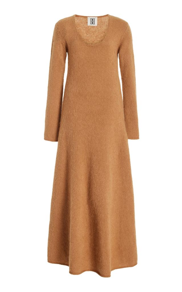 By Malene Birger By Malene Birger - Exclusive Wool-Mohair Midi Dress - Brown - M - Moda Operandi