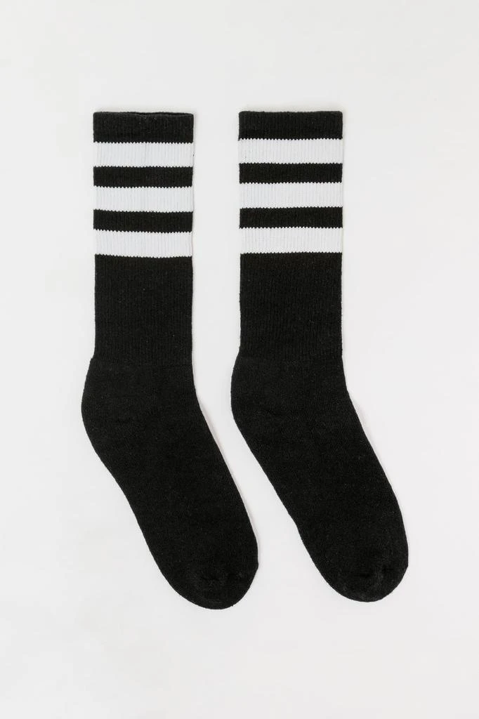 Los Angeles Apparel CALFSOCK - Unisex 3-Stripe Calf Sock 51