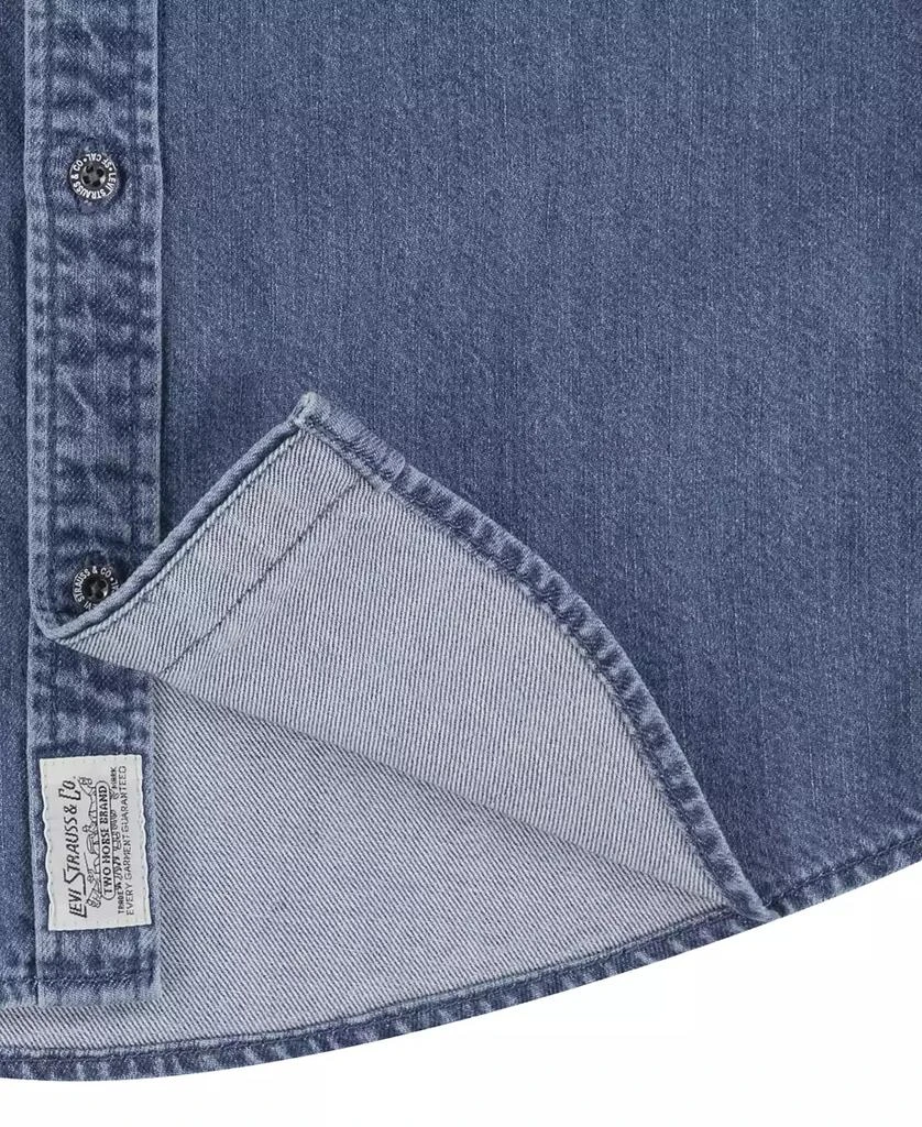 Levi
s Big Boys Logo Western Denim Twill Long Sleeve Shirt 4