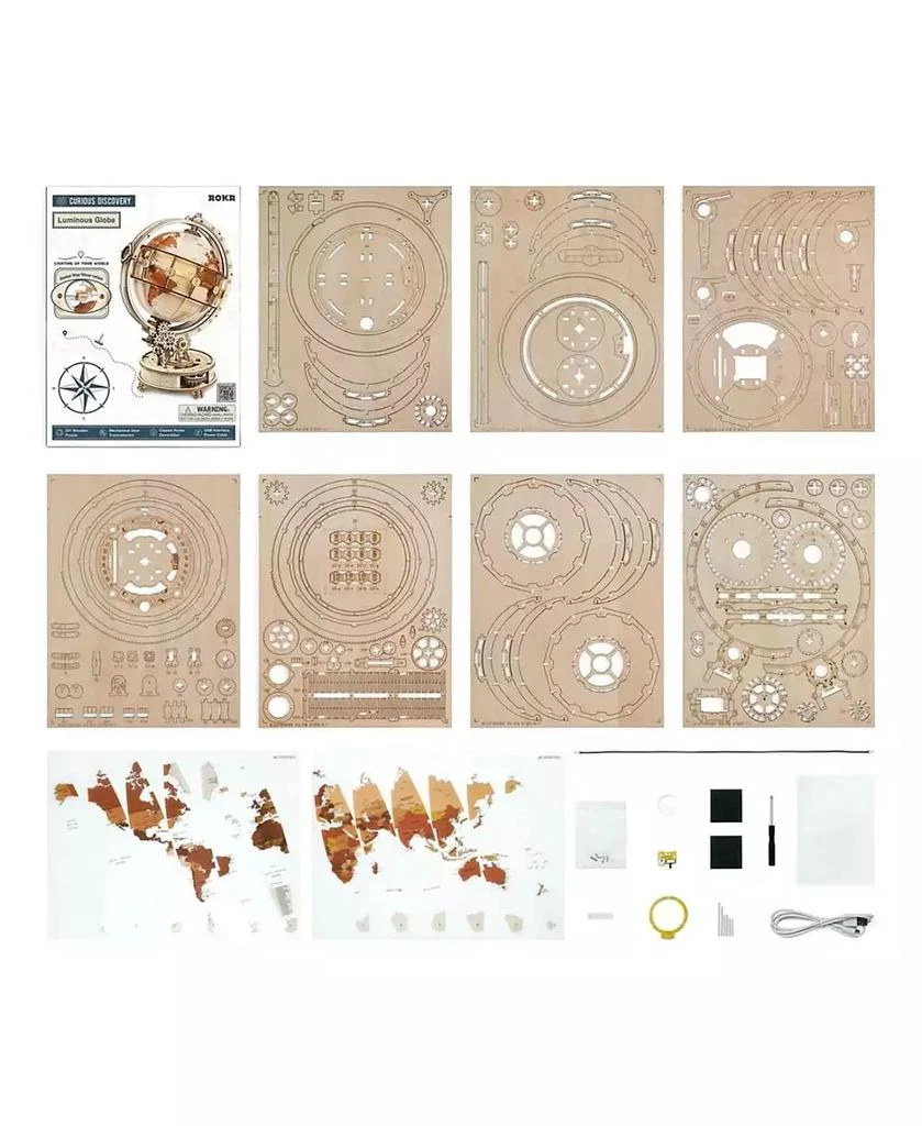 Flash Popup DIY 3D Puzzle -  Luminous Globe 180 Pcs 4