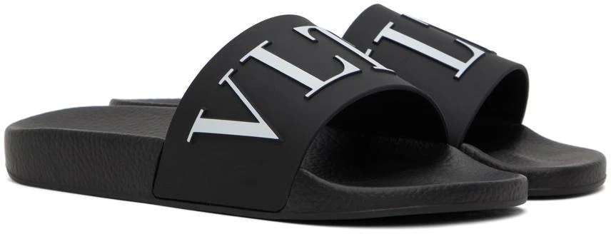 Valentino Black VLTN Slides 4