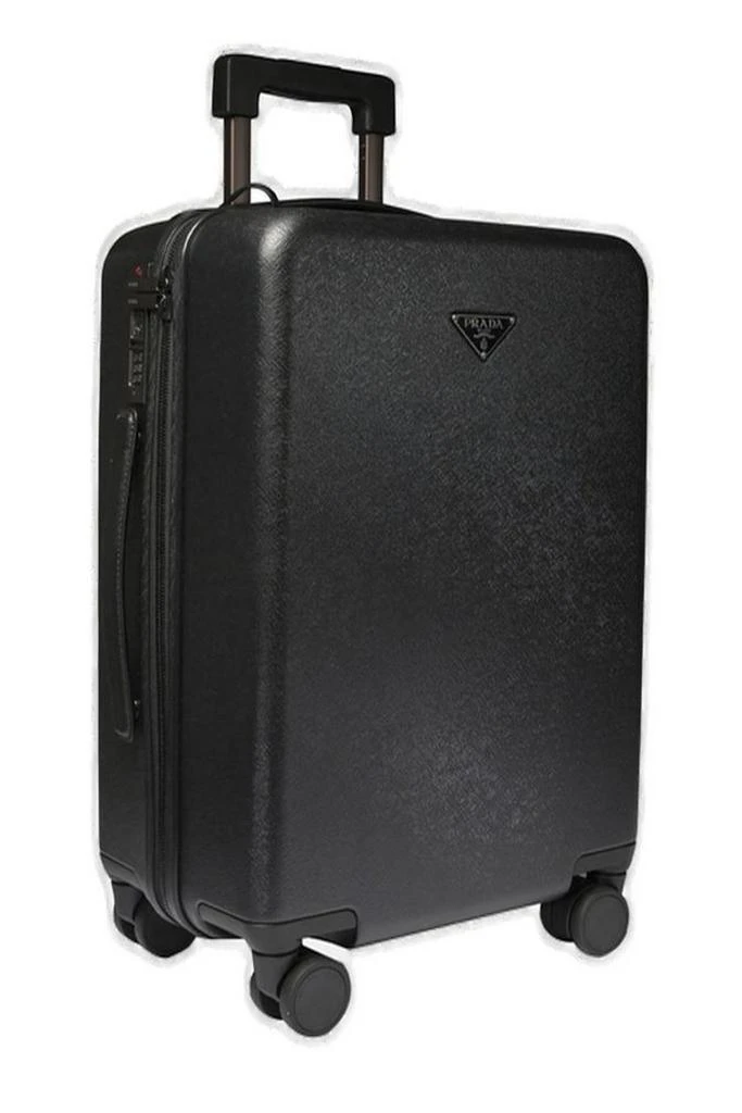Prada Prada Triangle-Logo Zipped Suitcase 3
