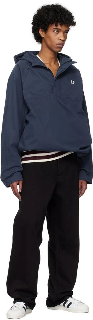 Fred Perry Blue Overhead Smock Jacket 4