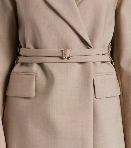 Max Mara Tubinga belted virgin wool blazer 5