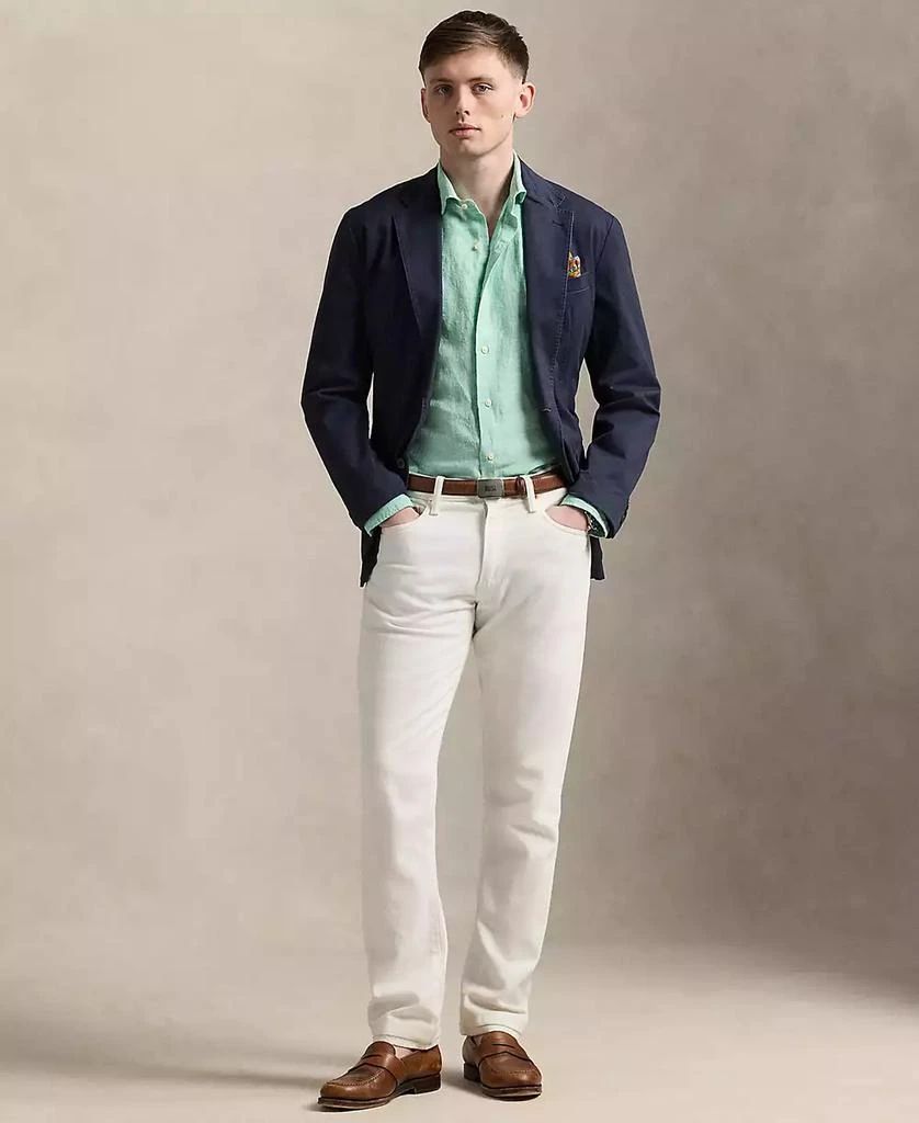 Ralph Lauren Men's Classic-Fit Houndstooth Linen Shirt 4