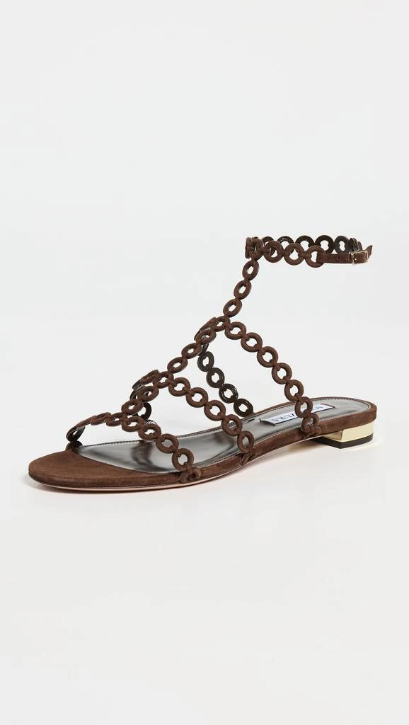 Aquazzura Infinity Chain Sandal Flats 1
