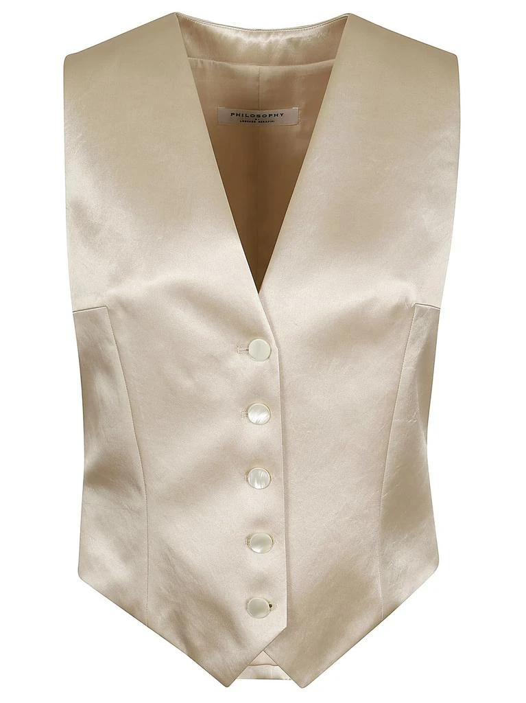 PHILOSOPHY di LORENZO SERAFINI Philosophy Di Lorenzo Serafini Satin Gilet 1