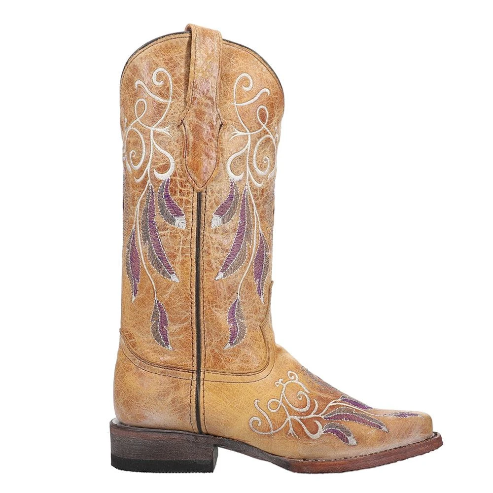 Ferrini Dreamer Embroidered D-Toe Cowboy Boots 1