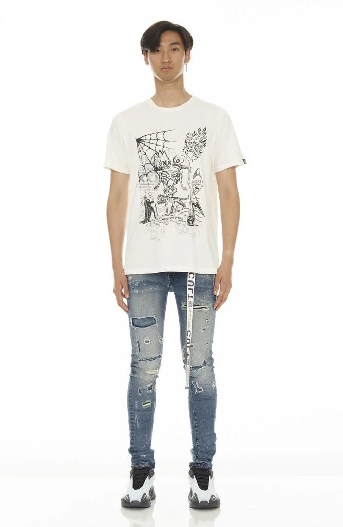 Cult Of Individuality Punk Belted Distressed Super Skinny Jeans 3