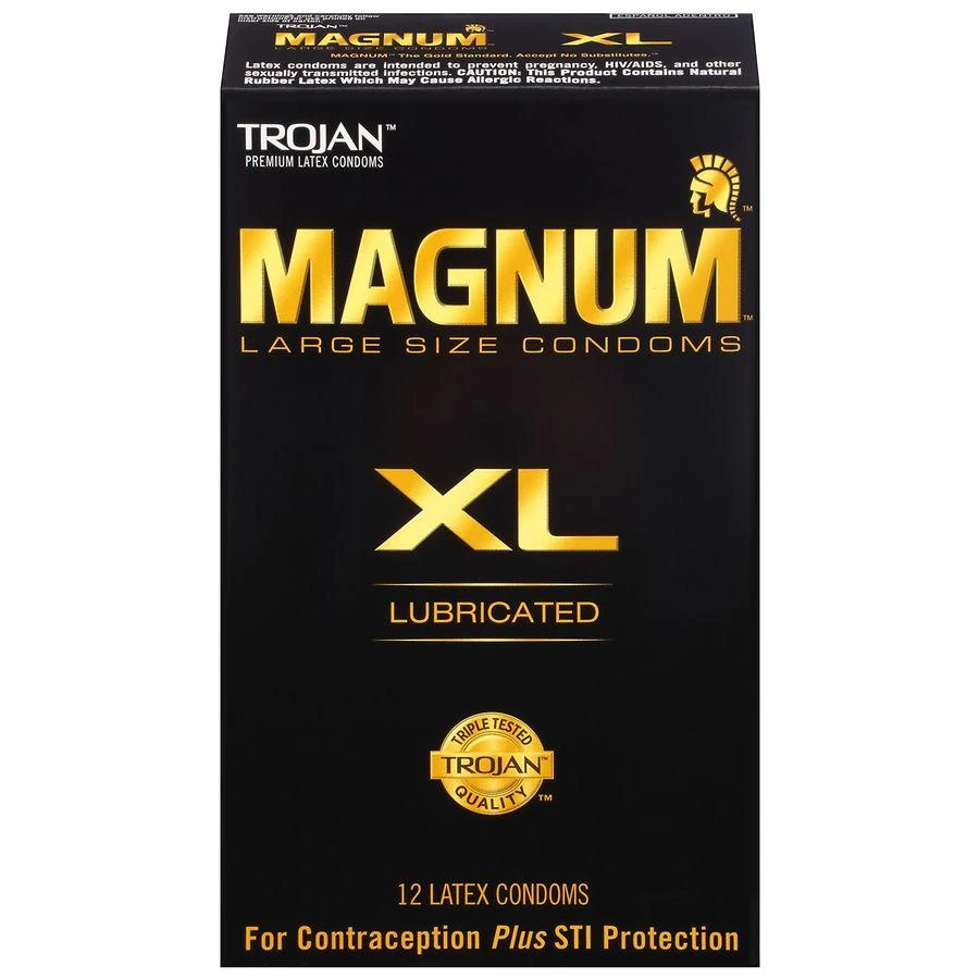 Trojan XL Large Size Lubricated Condoms Extra Large 1