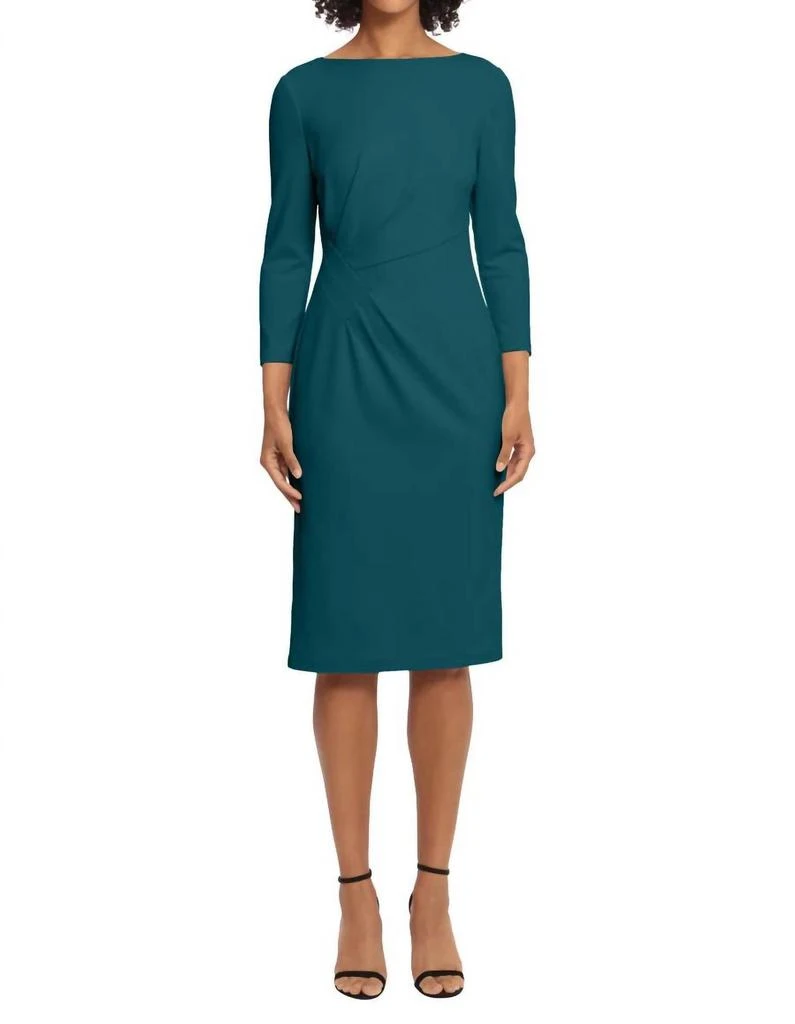 Maggy London - Partheina Dress  On Sale Now with Up to 26% Off | Discover  Exclusive Deals & Savings at BeyondStyle  Authentic Maggy London women >  dresses > long sleeve|maggy-london-partheina-dress-teal|blue|clothing| dresses|long-sleeve|polyester ...