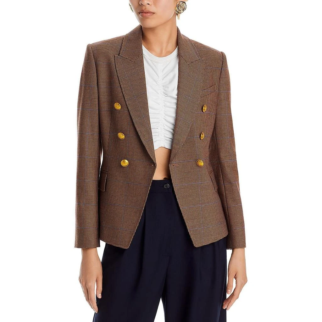 A.L.C. Chelsea Womens Houndstooth Suit Separate Double-Breasted Blazer 3