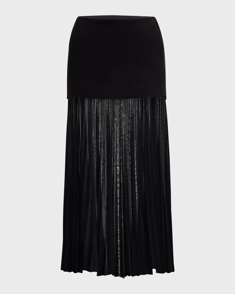 A.L.C. Willa Pleated Drop-Waist Skirt 1