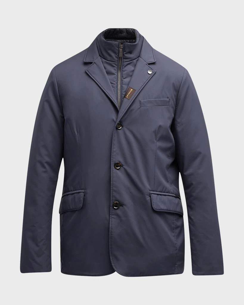 MooRER Men's Tech Blazer with Removable Bib 9