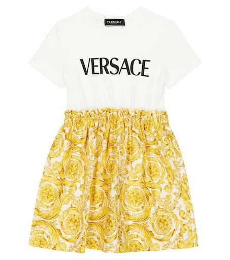 Versace Barocco cotton jersey dress 1