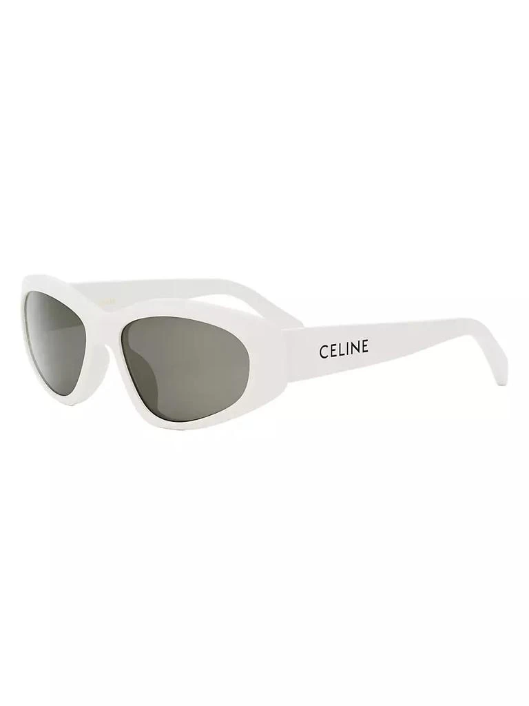 CELINE Monochroms 57MM Geometric Sunglasses 2