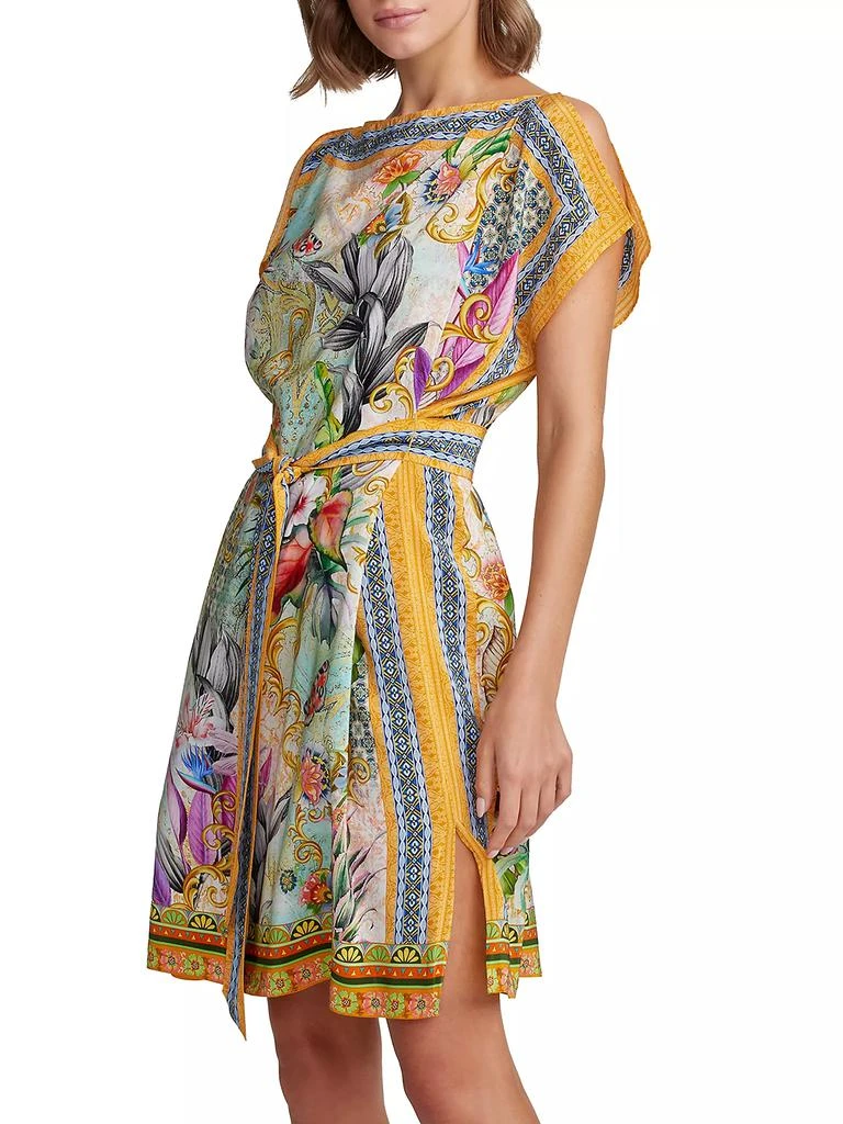 Robert Graham Kendall Baroque Floral Silk-Blend Minidress 3