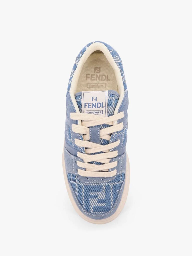 Fendi Match canvas and suede low-top sneakers 5