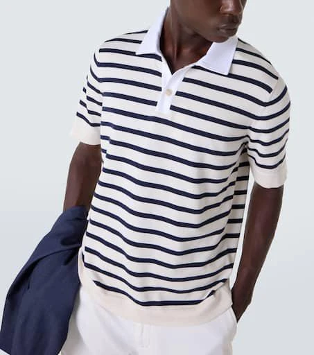 Brunello Cucinelli Striped cotton polo shirt 5