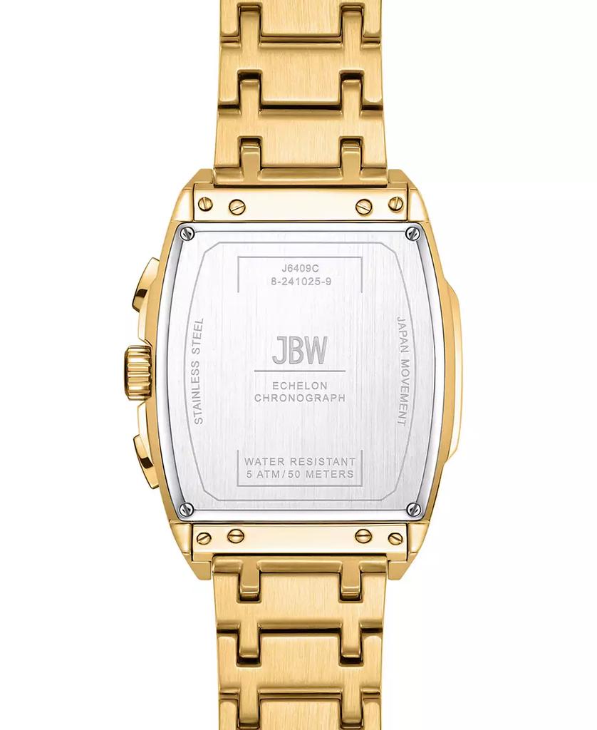 Jbw Men's Echelon Diamond Gold-Plated Stainless-Steel Watch