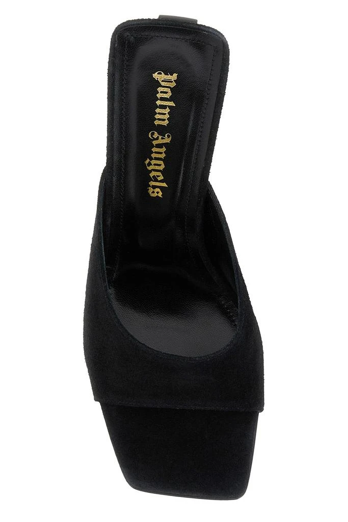 Palm Angels Black suede mules 3