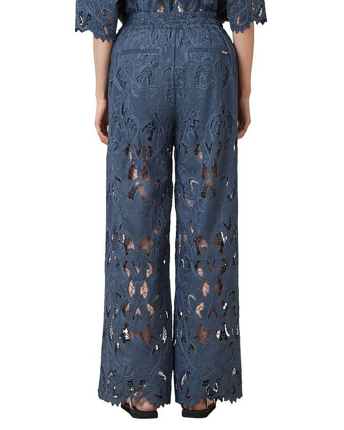 ALL SAINTS Charli Floral Lace Wide Leg Pants 3