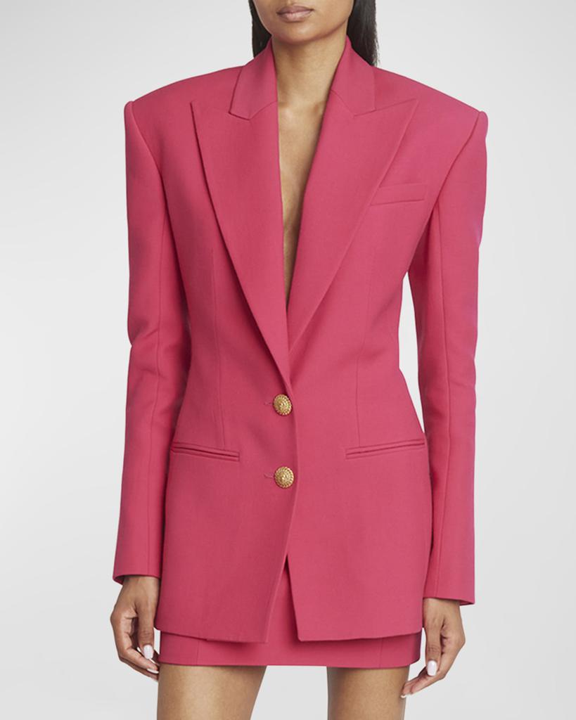 Balmain Two-Button Fitted Blazer Jacket