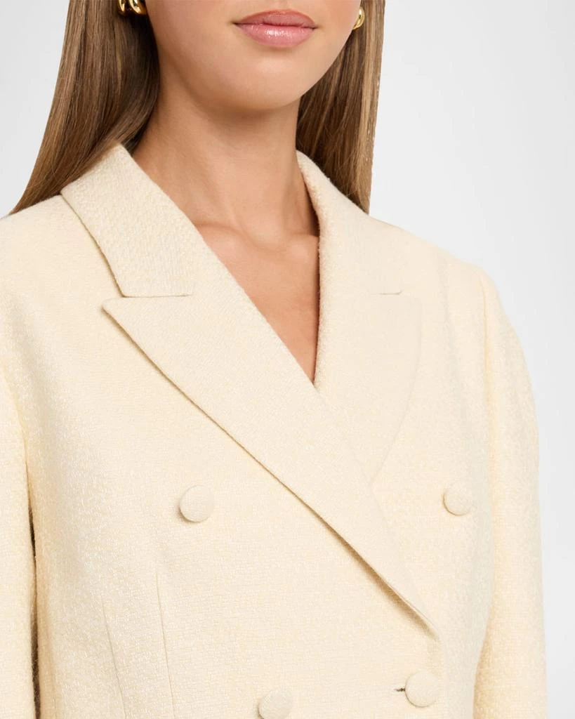 Gabriela Hearst Sedna Puff-Sleeve Double-Breasted Silk Blazer 5