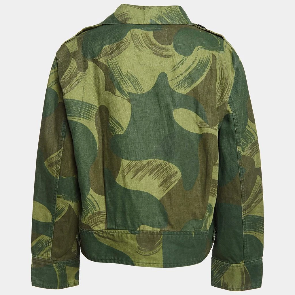 ZADIG & VOLTAIRE Zadig & Voltaire Military Green Camouflage Cotton Blend Button Front Jacket S 2