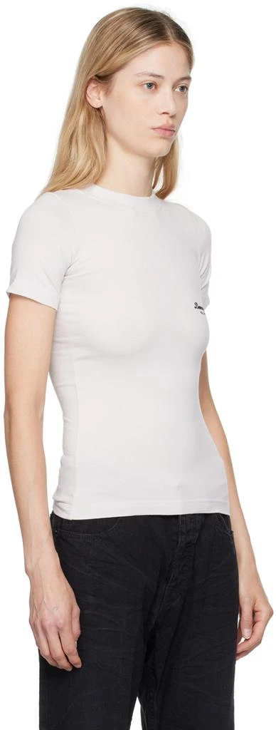 Balenciaga Off-White 'Beverly Hills' Fitted T-Shirt 4