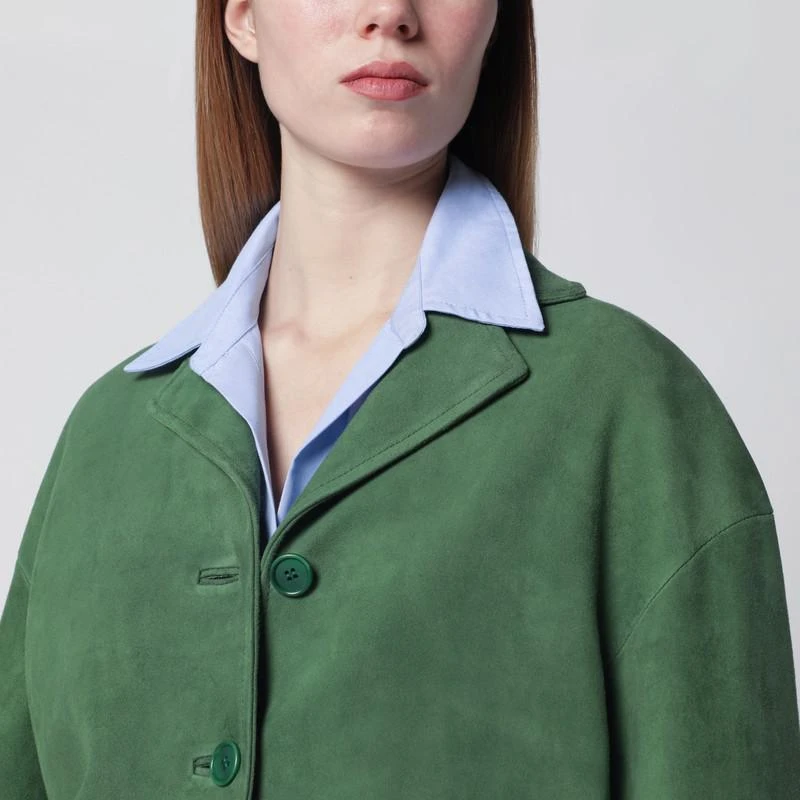 Salvatore Santoro Green suede jacket 4