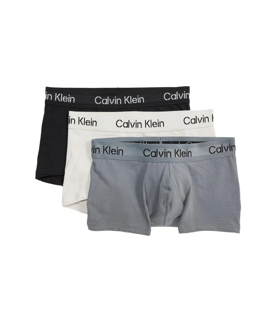 Calvin Klein Underwear Khakis Cotton Stretch Low Rise Trunks 3-Pack 1