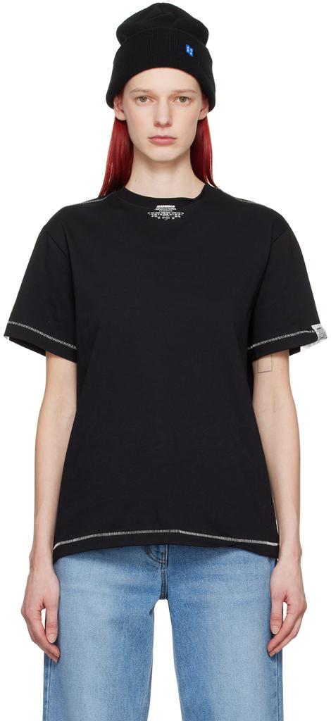 ADER error Black Contrast T-Shirt