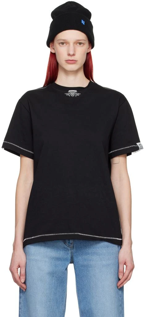 ADER error Black Contrast T-Shirt 1