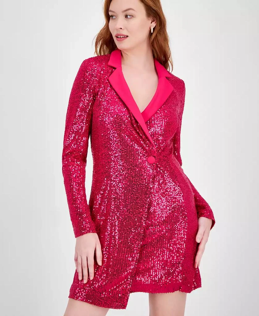 RACHEL Rachel Roy Women's Griffith Sequin Tuxedo Mini Dress 2
