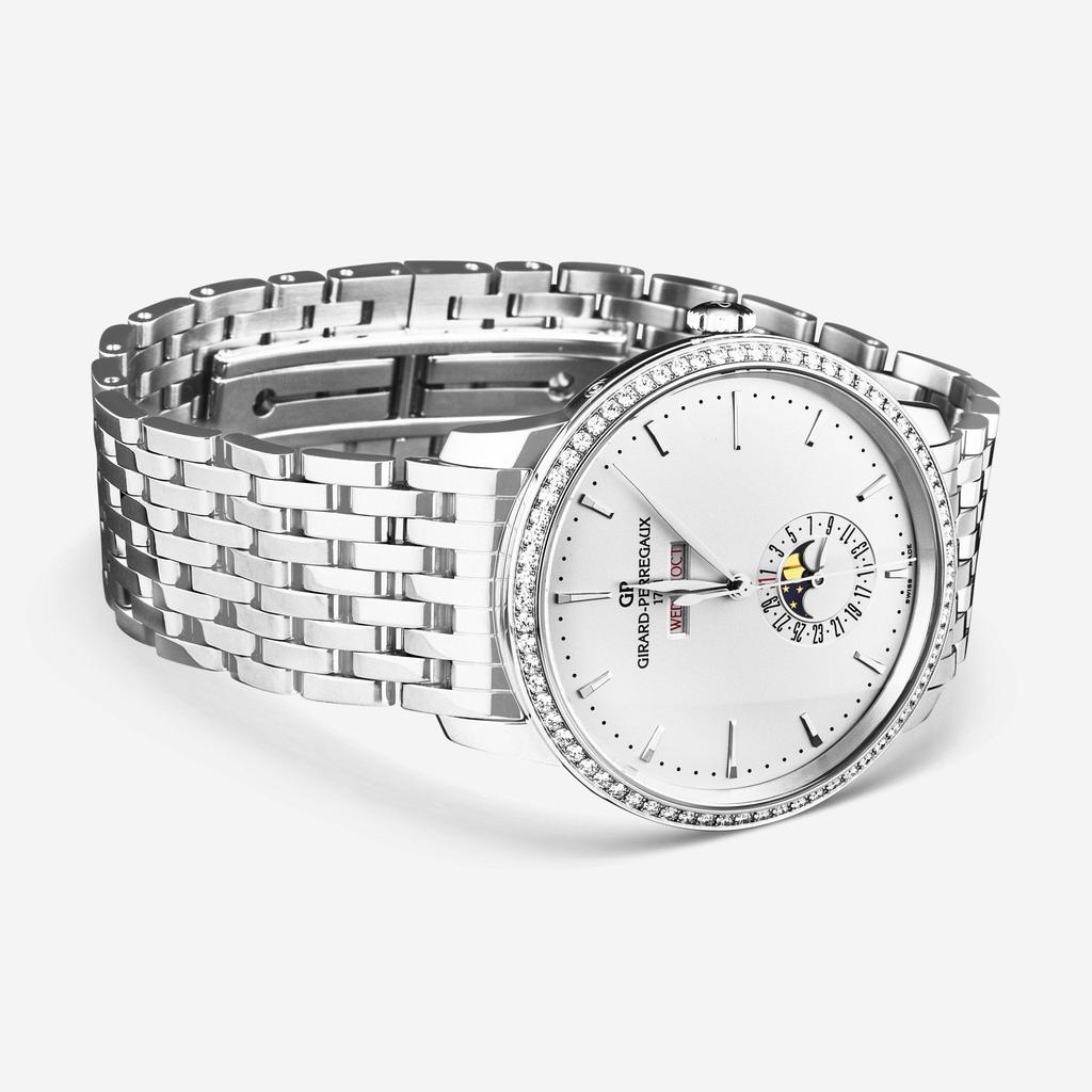 Girard-Perregaux Girard-Perregaux 1966 Full Calendar Diamond Stainless Steel Automatic Ladies Watch 49535D11A131-11A