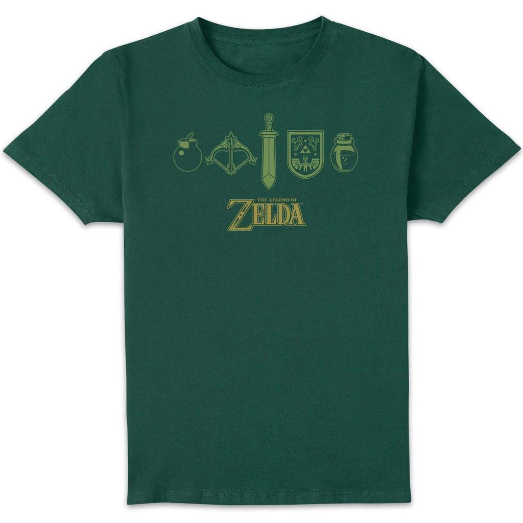 Nintendo The Legend of Zelda Zelda Icons Unisex T-Shirt - Green