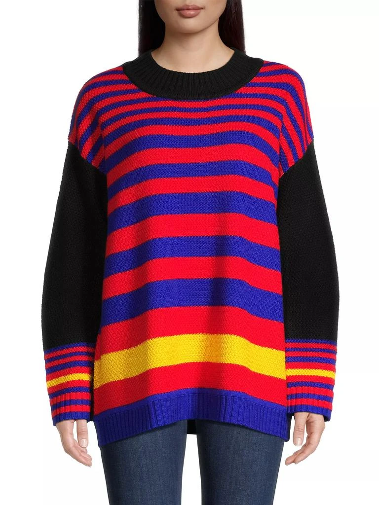 Victor Glemaud Striped Mock Turtleneck Sweater 3