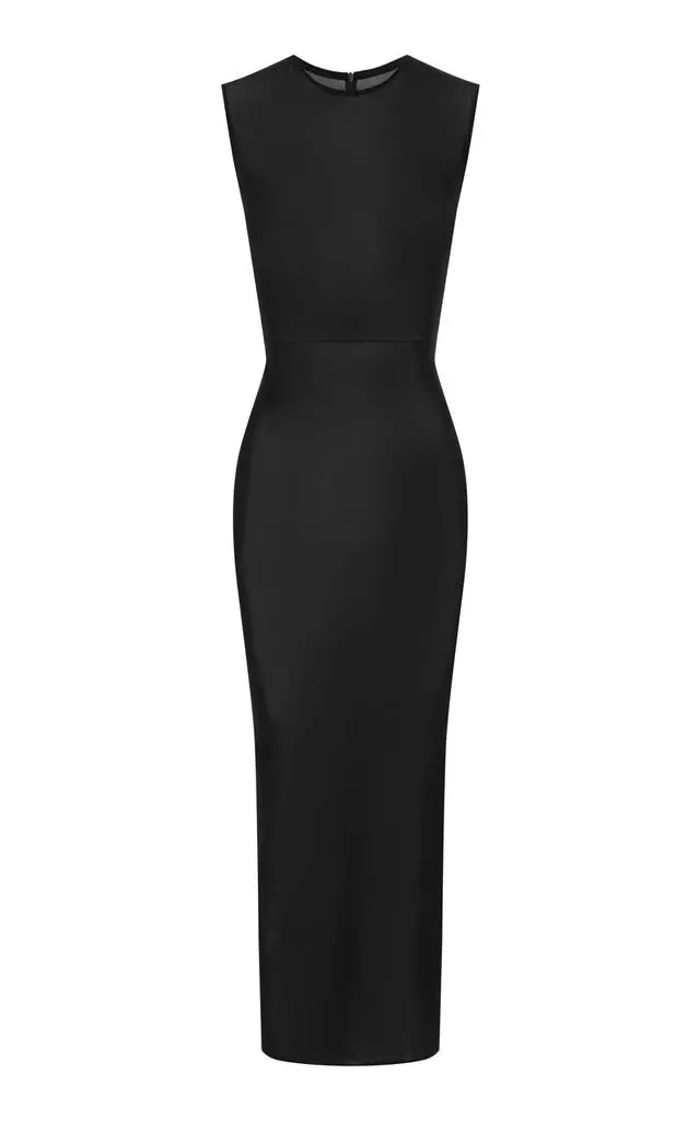 Alex Perry Alex Perry - Sleeveless Power Mesh Midi Dress - Black - UK 8 - Moda Operandi from Fashion US