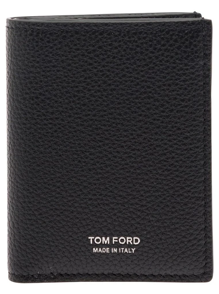 Tom Ford Tom Ford Logo Printed Bi-Fold Wallet 1