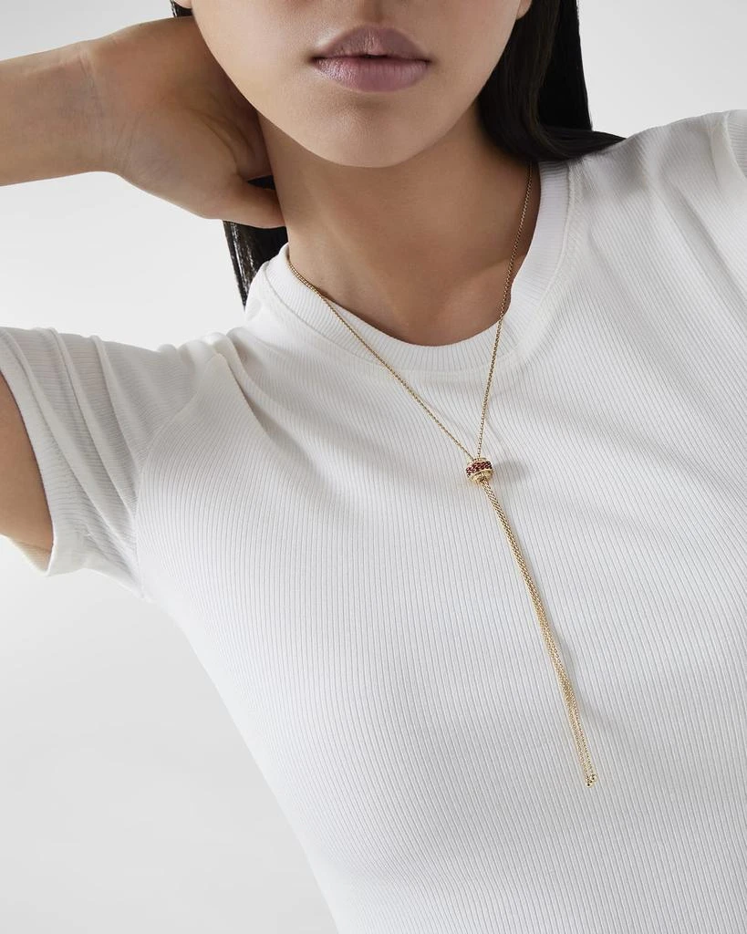 PIAGET Possession 18K Rose Gold Ruby & Diamond Pendant Necklace 2