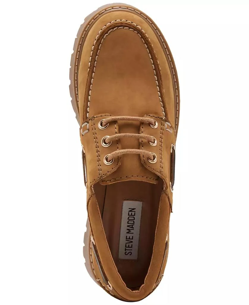 Steve Madden Women's Lavine Lug-Sole Boat Shoes 4