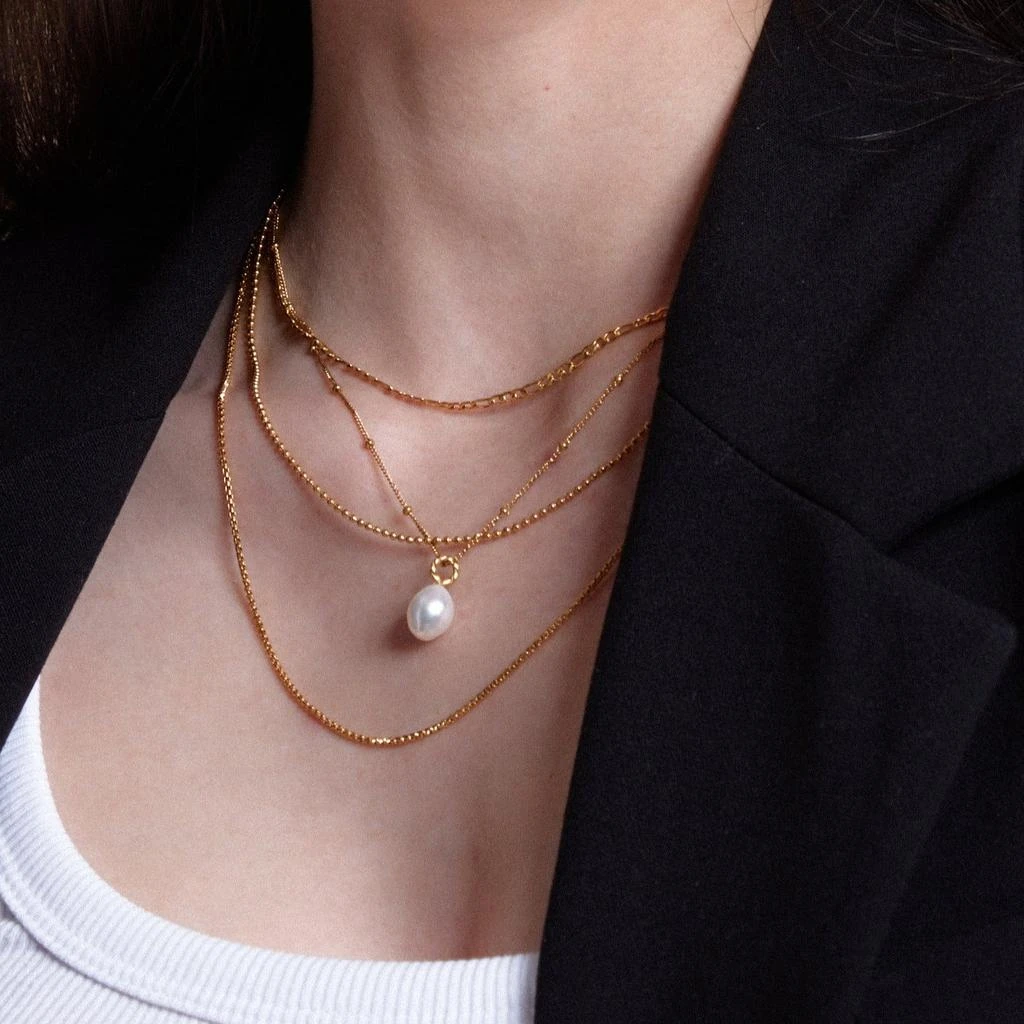 Orelia LUXE LUXE Rope Pearl Drop Necklace 5