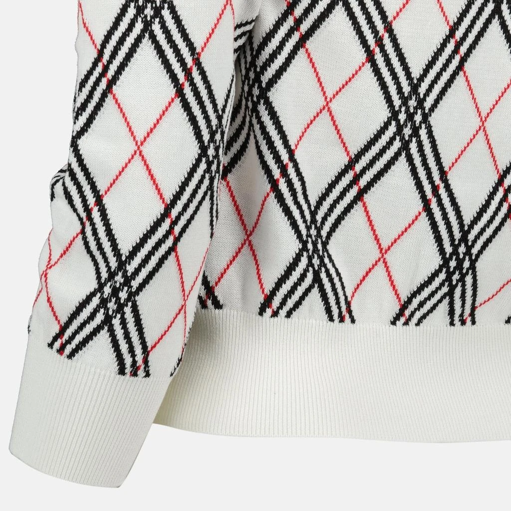 Burberry Burberry Checked Knit Jumper 4